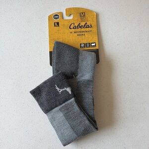Cabela's 16" Western Boot Socks Medium NEW